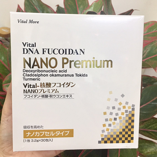 Vital DNA Fucoidan Nano Premium 30 gói hỗ trợ điều trị ung thư