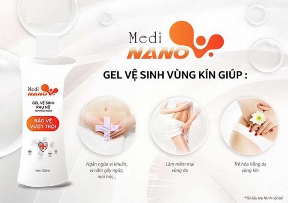 những tác dụng nổi bật của gel vệ sinh phụ nữ mediNano 