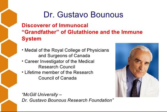 gustavo bounous là cha đẻ của nghiên cứu glutathione