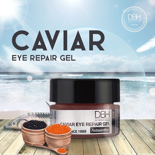 Gel giảm nhăn vùng mắt DBH Caviar Eye Repair Gel 14g của Mỹ