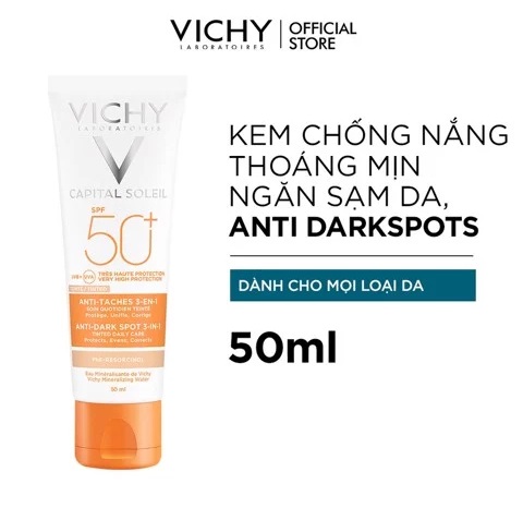 Kem chống nắng Vichy Ideal Soleil Anti Dark Spots SPF50+ 50ml