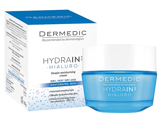 Dermedic Hydrain3 Hialuro Deeply Moisturizing Cream SPF 15