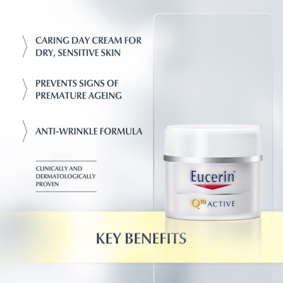 Kem dưỡng da ban ngày Eucerin Q10 Active Day Cream 50ml