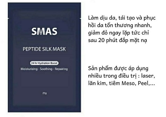 Mặt nạ SMAS Peptide Silk Mask 24hr Hydration Boost 25g
