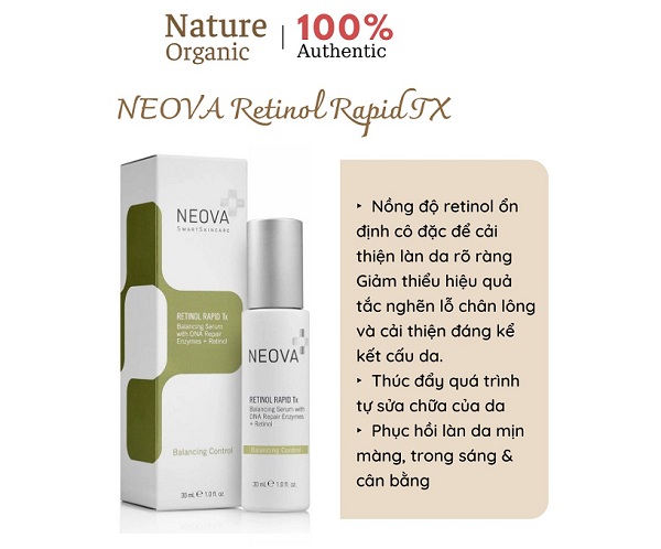 Neova Retinol Rapid TX 30ml – Tinh chất chống lão hóa và kiềm dầu