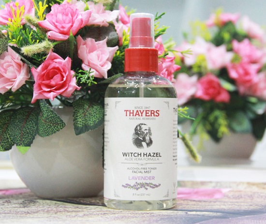 Nước hoa hồng không cồn Thayers Lavender Alcohol-Free Witch Hazel Toner Facial Mist 237ml