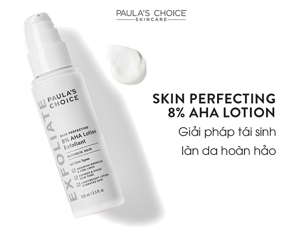 Tẩy tế bào chết Paulas Choice Skin Perfecting 8% AHA Lotion 100ml