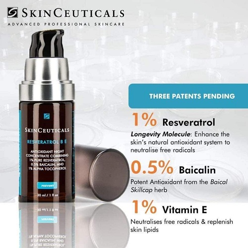SkinCeuticals Resveratrol B E 30ml – Serum chống lão hóa ban đêm