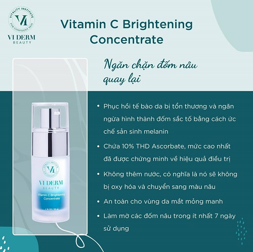 Tinh chất làm sáng khỏe da VI Derm Vitamin C Brightening Concentrate 30ml
