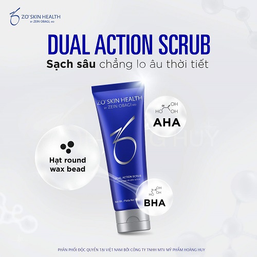 ZO Skin Health Dual Action Scrub – Kem tẩy tế bào chết của Mỹ
