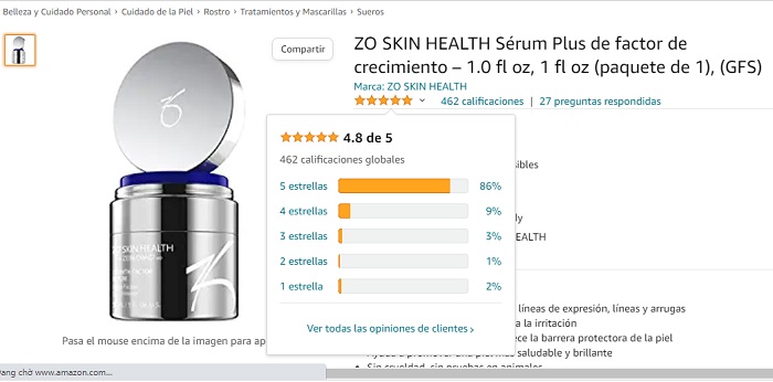 Serum phục hồi da ZO Skin Health Growth Factor Serum 30ml