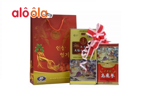 5 hộp quà hồng sâm củ khô Hàn Quốc thượng hạng tốt nhất thị trường