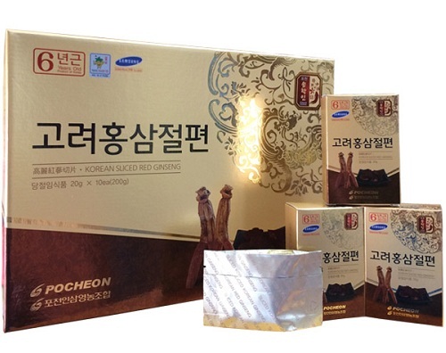 Hồng sâm lát tẩm mật ong Pocheon- sản phẩm cao cấp của Hàn Quốc
