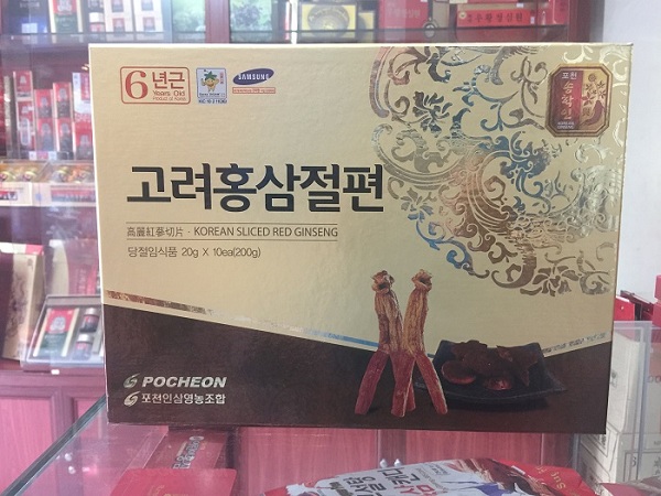 hồng sâm Hàn Quốc lát tẩm mật ong Pocheon 