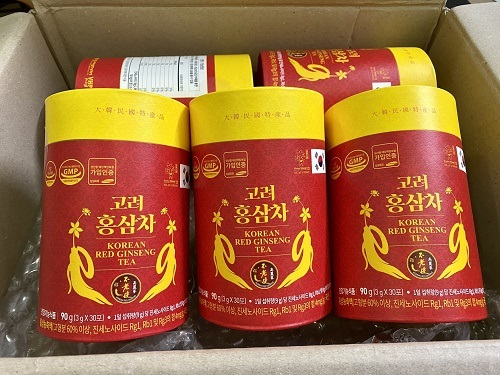 Trà hồng sâm Korean Red Ginseng Tea (hộp 30 gói) Daedong Hàn Quốc