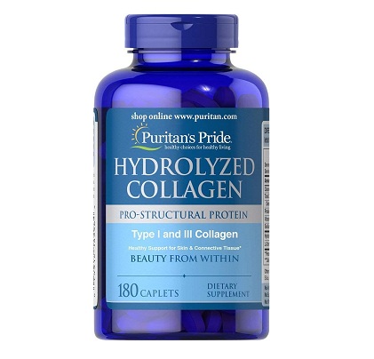 viên uống collagen mỹ puritan pride hydrolyzed collagen 1000 mg 180 viên