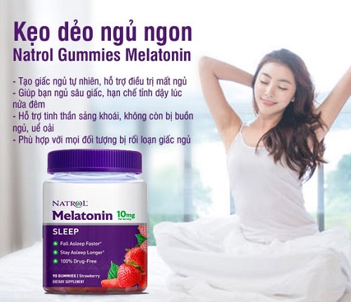 công dụng của Natrol Gummies Melatonin