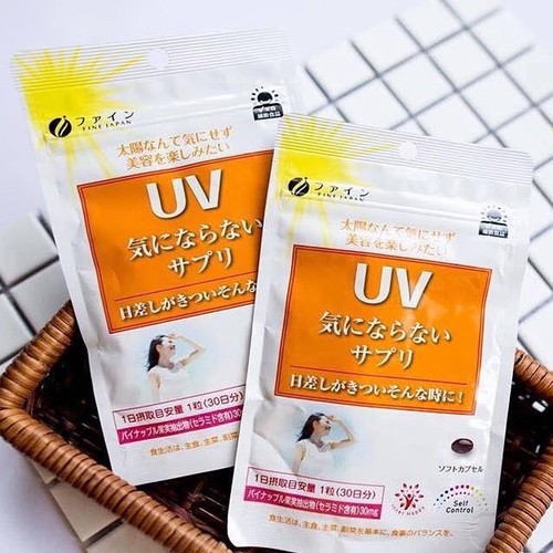 Viên uống chống nắng UV Fine Nhật Bản 30 viên chính hãng 