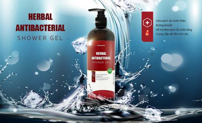 Gel tắm kháng khuẩn Herbal Antibacterial Shower Gel 500g