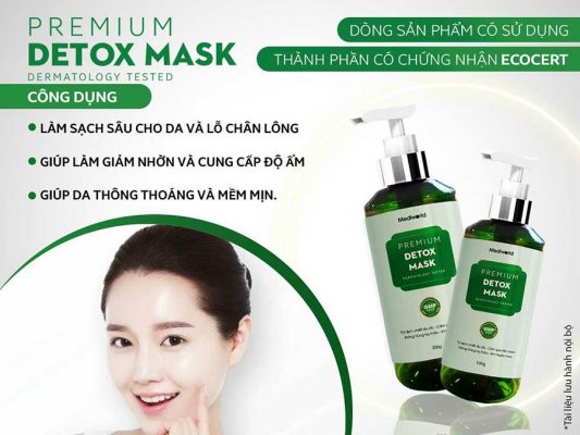 Mặt nạ thải độc Premium Detox Mask Mediworld 100g và 250g