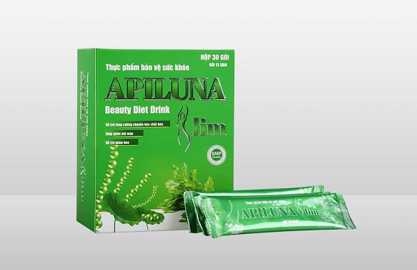 Thực phẩm bảo vệ sức khỏe Apiluna Slim hộp 30 gói chính hãng