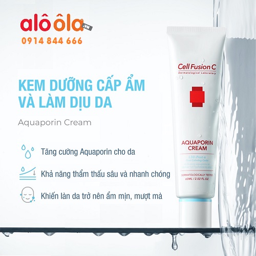 Công dụng của kem dưỡng Aquaporin Cream Cell Fusion C
