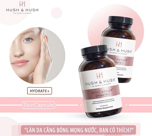 Viên uống cấp ẩm Hush & Hush Skincapsule Hydrate+ Image 60 viên