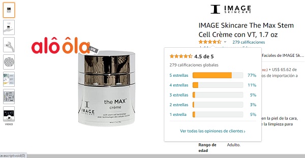 Kem trẻ hóa da Image The Max Stem Cell Creme 1.7 oz 48g