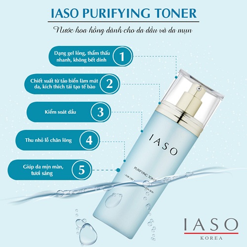 Đánh giá nước hoa hồng IASO Purifying Toner Hàn Quốc có tốt không