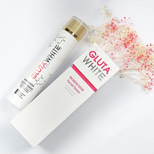 Review nước hoa hồng Gluta White Rosewater Facial Toner