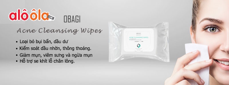 Khăn ướt hỗ trợ trị mụn SuzanObagiMD Acne Cleansing Wipes