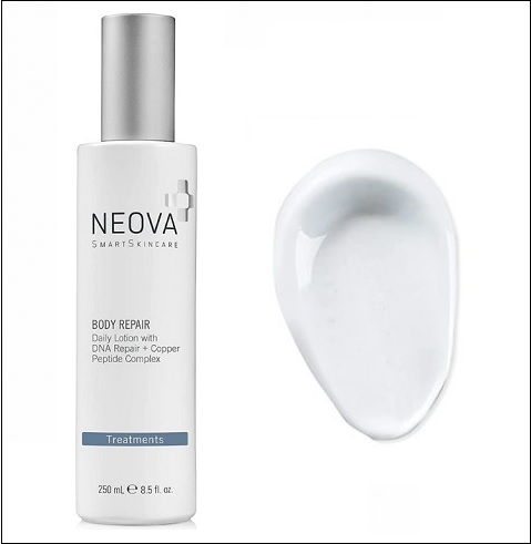 neova body repair daily lotion kết cấu dạng lotion dễ dàng thẩm thấu sâu vào da