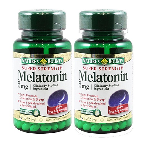 super strength melatonin 5mg điều hòa giấc ngủ