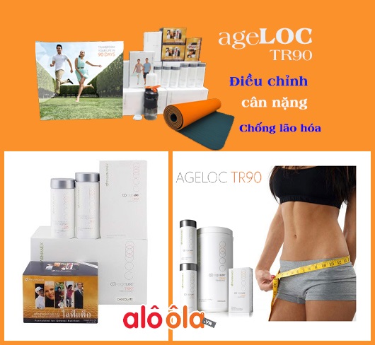 Bộ sản phẩm ageLOC TR90 hương Sôcôla hỗ trợ giảm cân