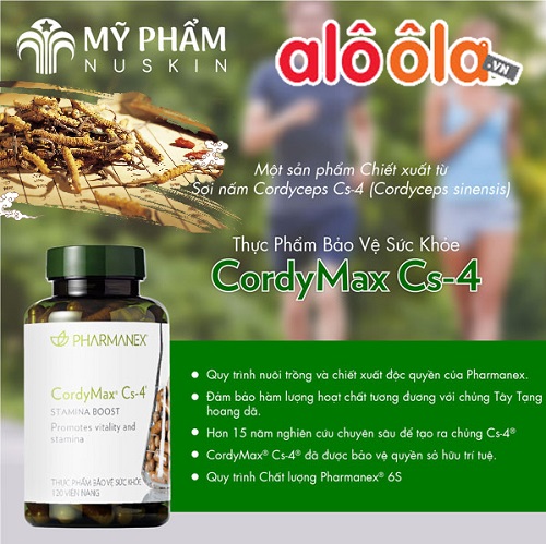 Bộ 10 thực phẩm bảo vệ sức khỏe Cordymax Cs-4 Pharmanex