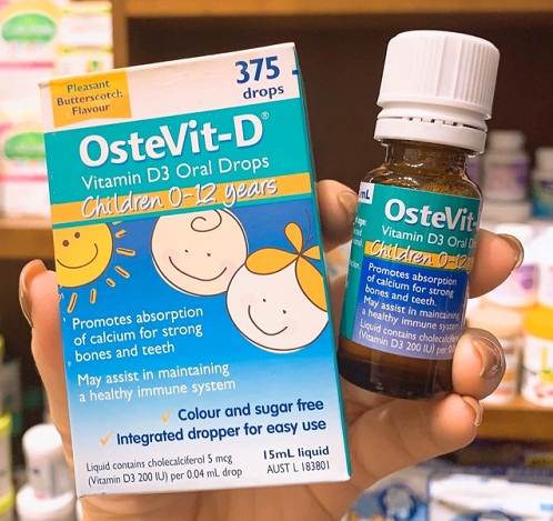 ostevit -d vitamin d3 oral drop an toàn cho sức khỏe bé yêu