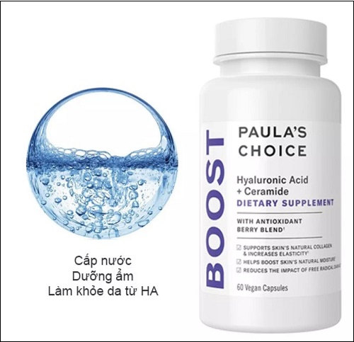 công dụng của paulas choice hyaluronic acid + ceramide dietary supplement 