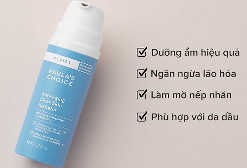 paulas choice resist anti-aging clear skin hydrator 