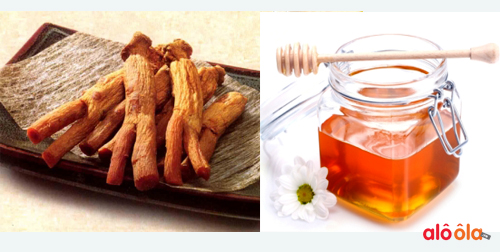 hồng sâm và mật ong là 2 thành phần chính của honeyed korean red ginseng roots