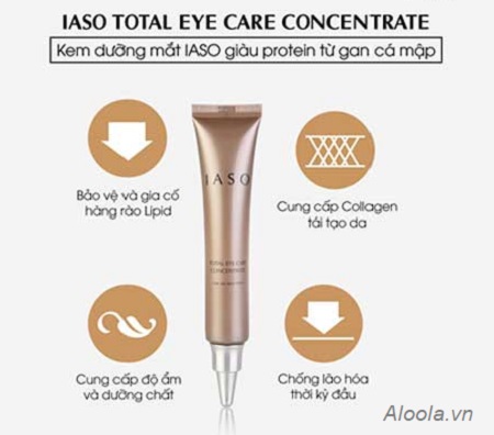 Kem Dưỡng Da Vùng Mắt IASO Total Eye Care Concentrate Hàn Quốc