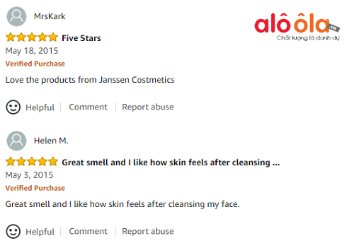 Review Mild Cleansing Cream trên Amazon 