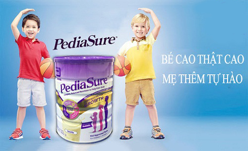 sữa bột abbot pediasure giúp bé phát triển chiều cao và cân nắng
