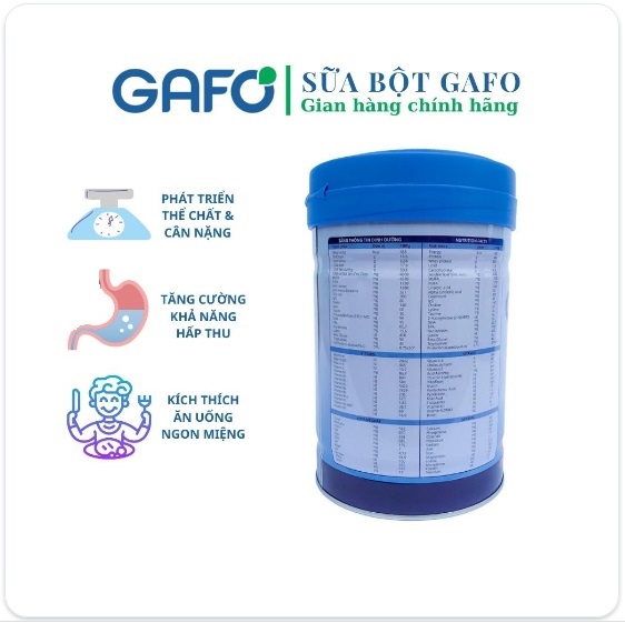 Sữa bột cho bé Gafo Growtin 1, từ 0-12 tháng tuổi (lon 800g)