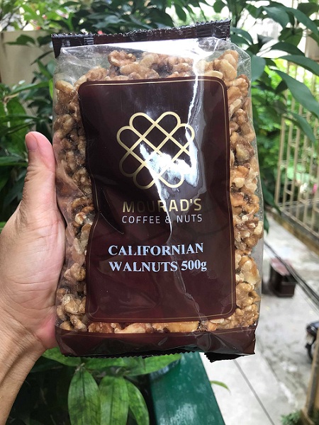 Hạt óc chó Mourads Coffee & Nuts - Californian Walnuts 500g của Úc