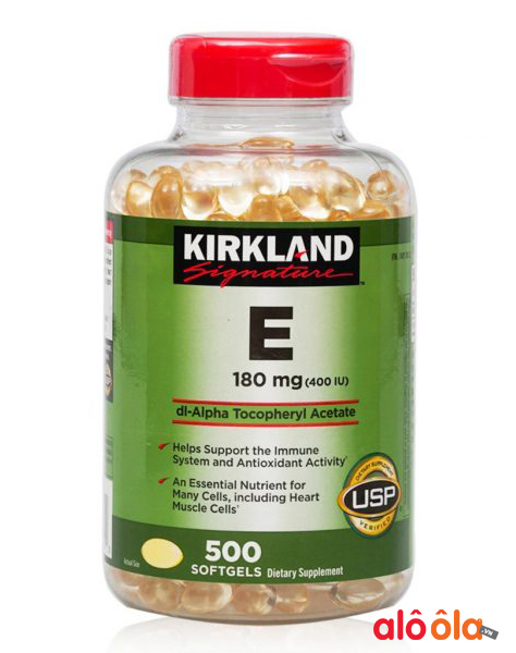 viên uống bổ sung vitamin e 400 iu kirkland của mỹ