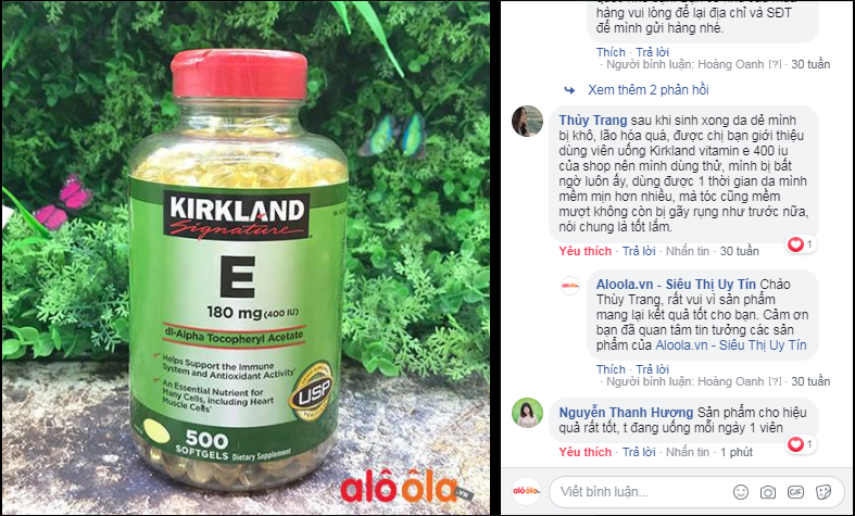 Reviews Kirkland Vitamin E 400 IU 500 Viên Của Mỹ