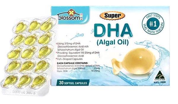 Dầu tảo biển DHA cho bé Blossom Super DHA Algal Oil 30 viên của Úc