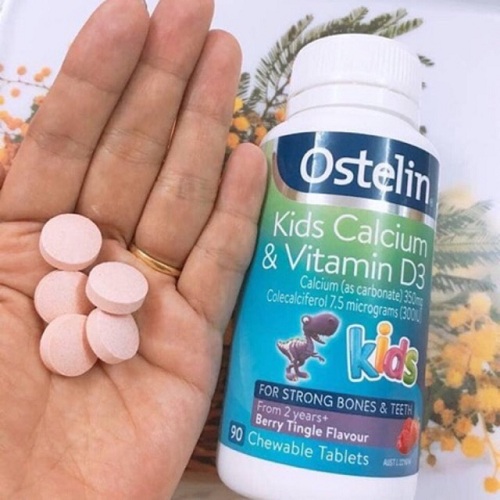 Canxi khủng long Ostelin Kids Calcium & Vitamin D3 cho bé 2-13 tuổi