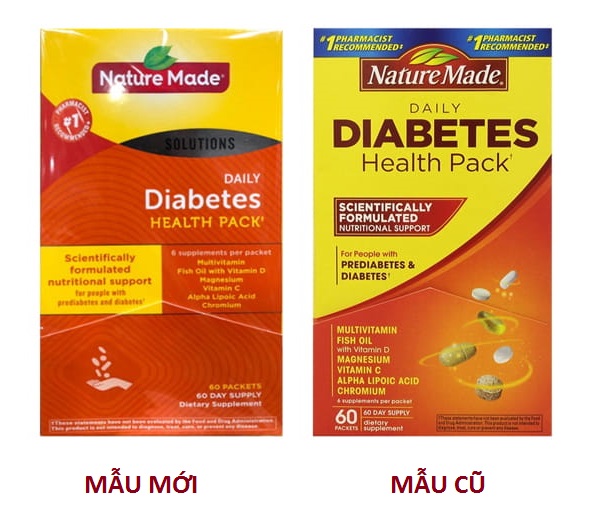 điều hòa tiểu đường Nature Made Diabetes Health Pack