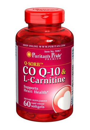Viên uống Coq10 & l-carnitine Puritan's Pride của Mỹ cho trái tim khỏe mạnh 